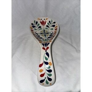Tabletop Gallery Spoon Rest Multi Color  Hand Painted